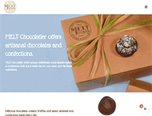 Tablet Screenshot of meltchocolatier.com